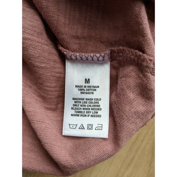 Aeropostale Choker Oversized Crop Tee Pink Womens Medium - Picture 7 of 12